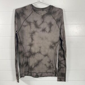 Smartwool Shirt Mens XL Gray Merino 250 Base Layer Long Sleeve Thermal Tie Dye